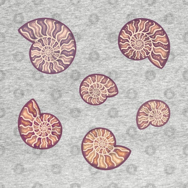 Fossilized Ammonites 1 by DoomedDreamer